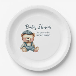Gezellig charmant Baby shower Papieren Bordje
