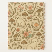 Gezellig Cottagecore patroon Planner (Achterkant)