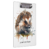 Gezellig Critter: Egel in Waterverf, op maat Klembord (Rechts)