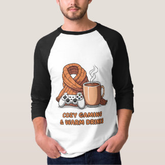 Gezellig Gamen Warme Dranken Retro Gamer Herfst T-shirt