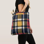 Gezellig gebreide patchwork - Boho Herfststijl 3 Draagtas (Dichtbij)