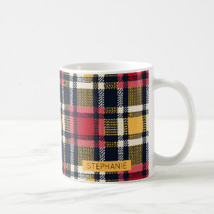 Gezellig gebreide patchwork - Boho Herfststijl 3 Koffiemok