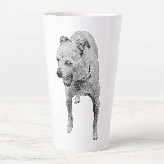 Gezellig geeuwen voor herfstnachten latte mok (Voorkant)