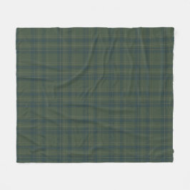 Gezellig Groen Plaid Fleece Deken | Rustic Tartan