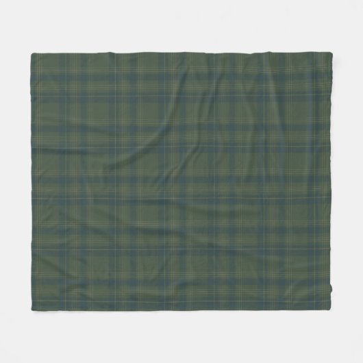 Gezellig Groen Plaid Fleece Deken | Rustic Tartan (Voorkant (Horizontaal))