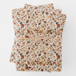 Gezellig herfstinpakpapier inpakpapier vel