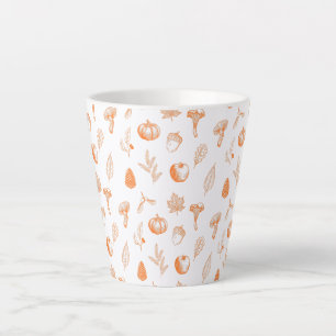 Gezellig Herfstpatroon Latte Mok