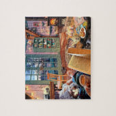 Gezellig huisje puzzel legpuzzel (Verticaal)