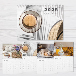 Gezellig Jaar Fotocollage Modern 2025 Kalender