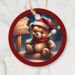 Gezellig Kerst Teddy Teken TWARTart Bedankjes Labels