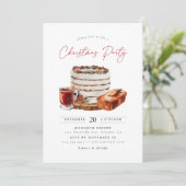 Gezellig kerstfeestje kaart (Staand voorkant)