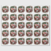 Gezellig kerstvibes cadeaupapier (Vlak)