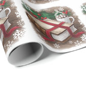 Gezellig kerstvibes cadeaupapier (Rol Hoek)