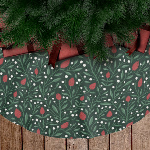 Gezellig klassiek elegant bloemenkerstpatroon kerstboom rok