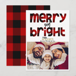 GEZELLIG & Licht Kerstmis Familie Vakantie Foto Ka Kaart