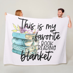 Gezellig met je favoriete boek fleece deken