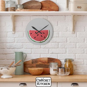 Gezellig Minimal Oma Vibe Haak Watermeloen Fruit Ronde Klok