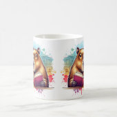 Gezellig Omhoog in de Bibliotheek met Capybara Rea Koffiemok (Center)