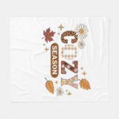 Gezellig seizoen oversized T-shirt Fleece Deken (Voorkant (Horizontaal))