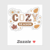 Gezellig seizoen oversized T-shirt Sticker (Vel)