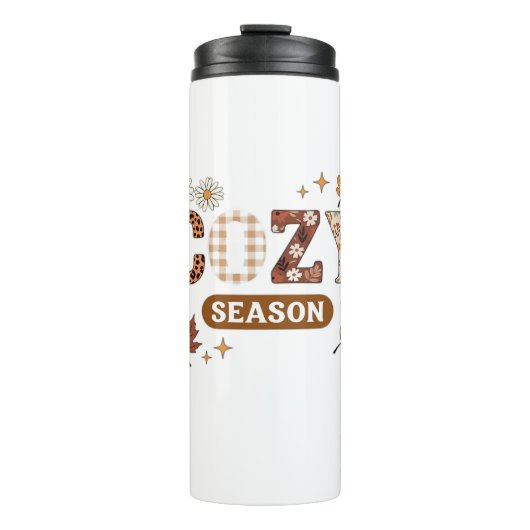 Gezellig seizoen oversized T-shirt Thermosbeker (Voorkant)