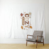 Gezellig seizoen oversized T-shirt Wandkleed (In Situ (horizontaal))