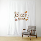 Gezellig seizoen oversized T-shirt Wandkleed (In situ)