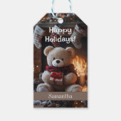 Gezellig Teddy Bear Holiday Design Cadeaulabel (Voorkant)
