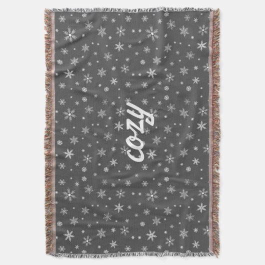 Gezellig welkom sneeuwvlok deken (Voorkant Verticaal)