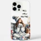 Gezellig Winter Meisje "Warm Heart Chill Vibes" Case-Mate iPhone Case (Achterkant)