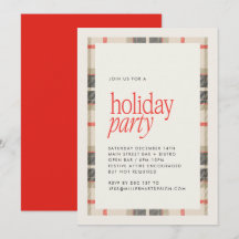 Gezellig Winter Plaid Holiday Party