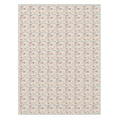 Gezellig Winter Village Scene Patroon Tafelkleed (Voorkant)