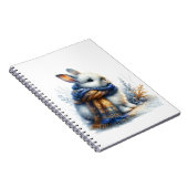 Gezellig winterkonijn notitieboek (Rechterzijde)