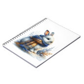 Gezellig winterkonijn notitieboek (Linkerzijde)