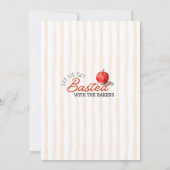 Gezellige appeltaart VriendschappenUitnodiging voo Kaart (Achterkant)