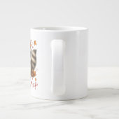 Gezellige Autumn Magic Racoon Extra Grote Beker (Achterkant)