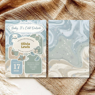 Gezellige "Baby, het is koud buiten" Winter Baby S Kaart