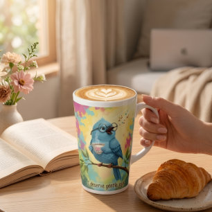 Gezellige Bird Coffee Latte Mok