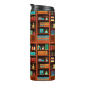 Gezellige boekenplanken thermosbeker (Geroteerd rechts)