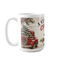 Gezellige boerderij gepersonaliseerde kerst koffie