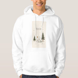 Gezellige Cabin & Pine Tree Hooded Sweatshirt voor