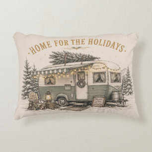 Gezellige Camper Kerstbank Decoratie Accent Kussen