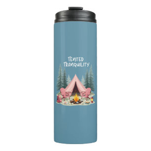 Gezellige Camping Esthetiek Glamping Tent & Kampvu Thermosbeker