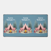 Gezellige Camping Esthetische Glamping Tent & Kamp Bureaumat (Voorkant)