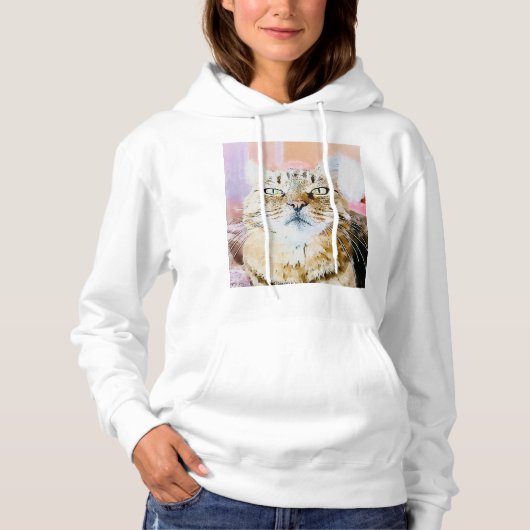 Gezellige Cat Vibes Hoodie (Voorkant)