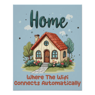 Gezellige Cottagecore Home Whimsical House Art Perfect Poster