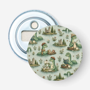 Gezellige Cryptiden Nessie Loch Ness Monster hobby Button Flesopener