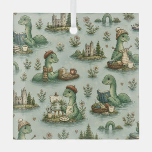 Gezellige Cryptiden Nessie Loch Ness Monster hobby Glas Ornament