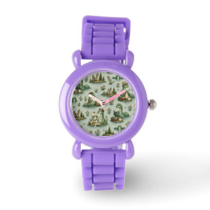 Gezellige Cryptiden Nessie Loch Ness Monster hobby Horloge