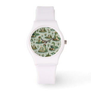 Gezellige Cryptiden Nessie Loch Ness Monster hobby Horloge